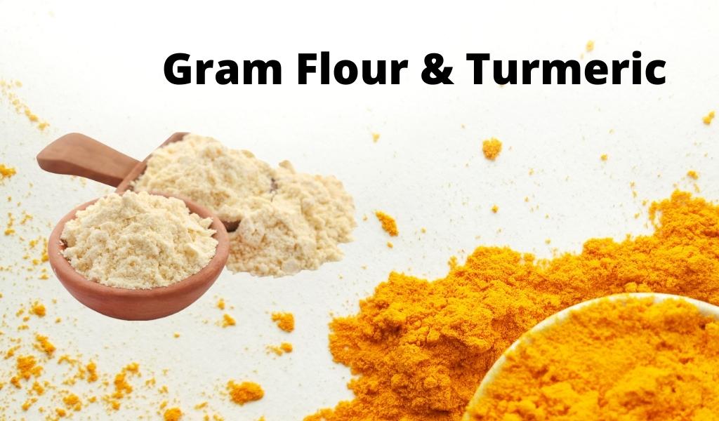 Gram Flour and Turmeric