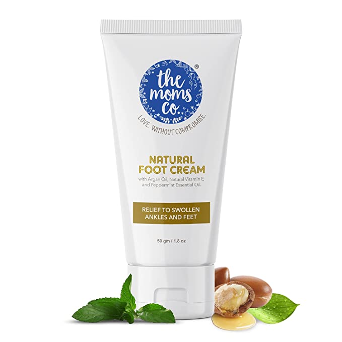 The Moms Co Foot Cream – Argan Oil and Peppermint Oil