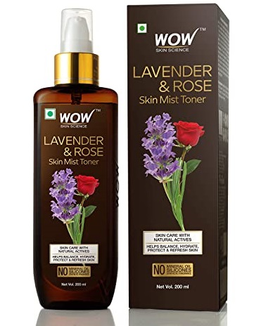 3)	WOW Lavender and Rose Skin Mist Toner 