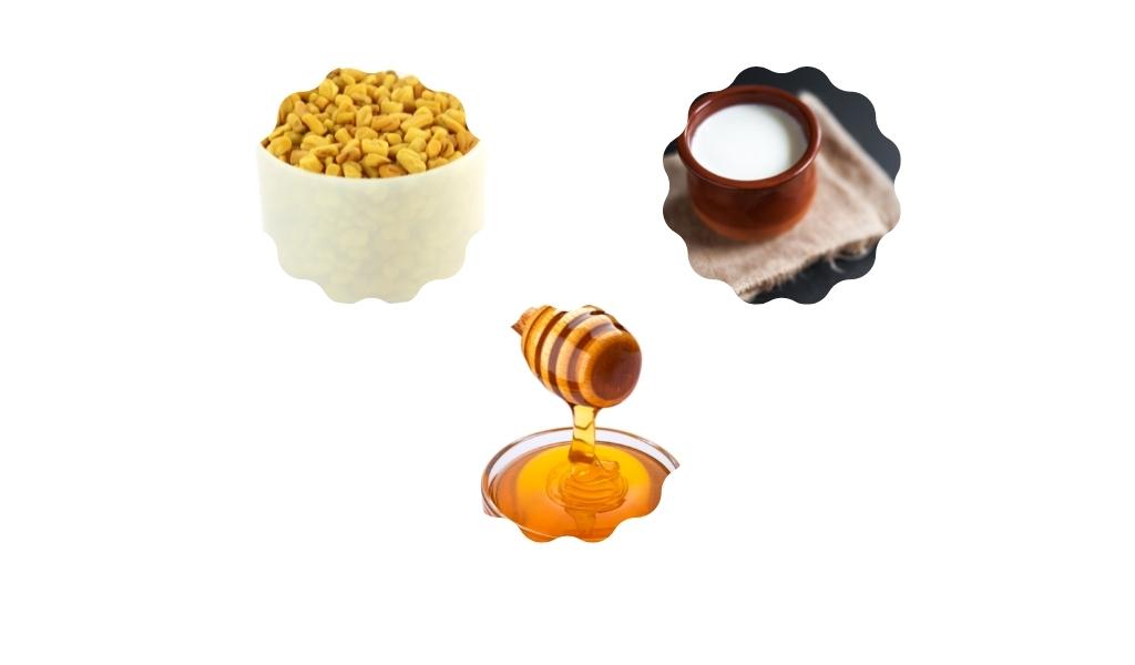 Fenugreek seeds Curd and Honey